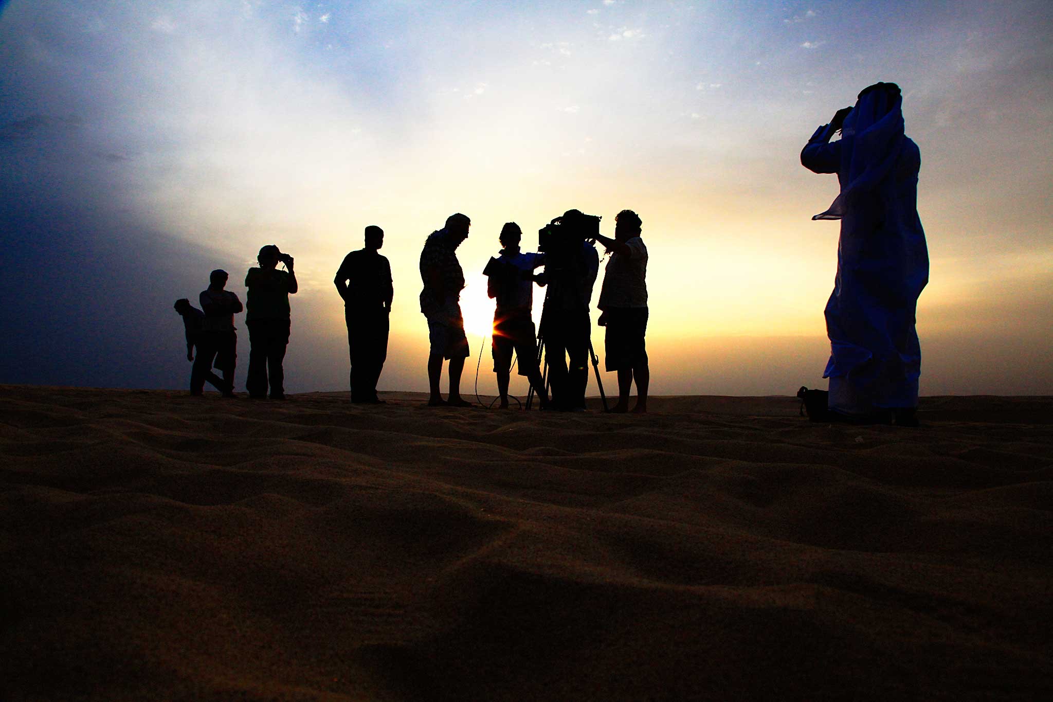 Jez Smith on location in Qatar 2013