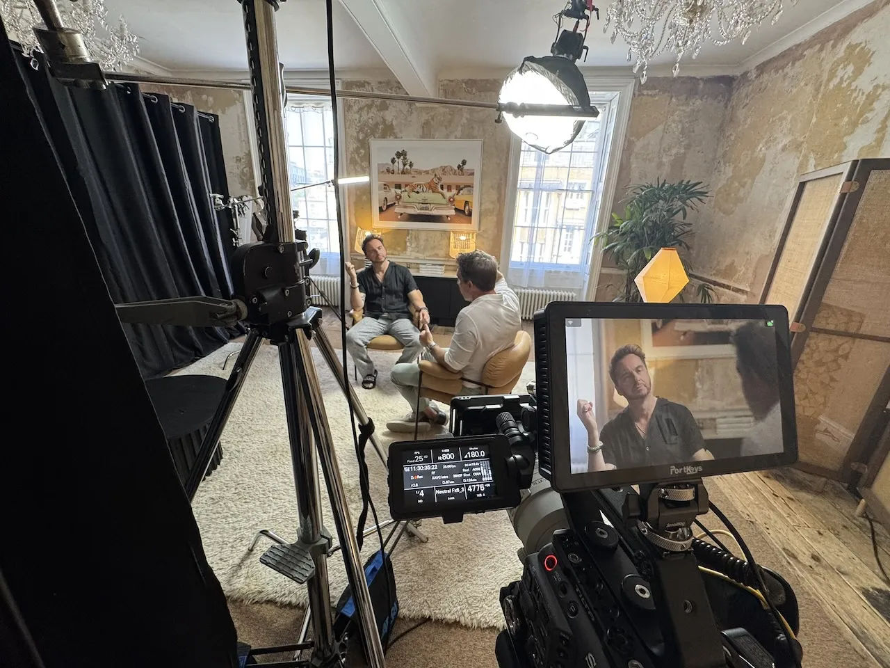 Jez Smith on set - behind the scenes 61